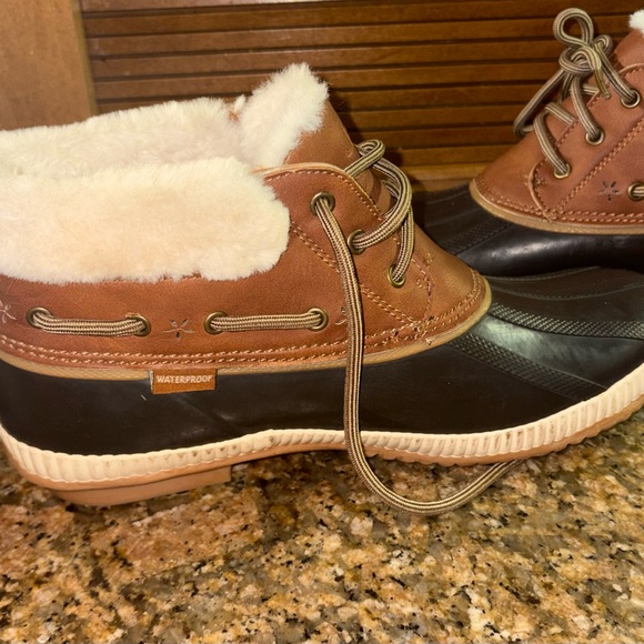 MARINA Two-Tone Ankle Boots with Cozy Fur - Picture 8 of 8